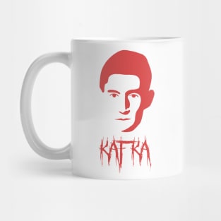 Franz Kafka Metal Font - German Literature Author Mug